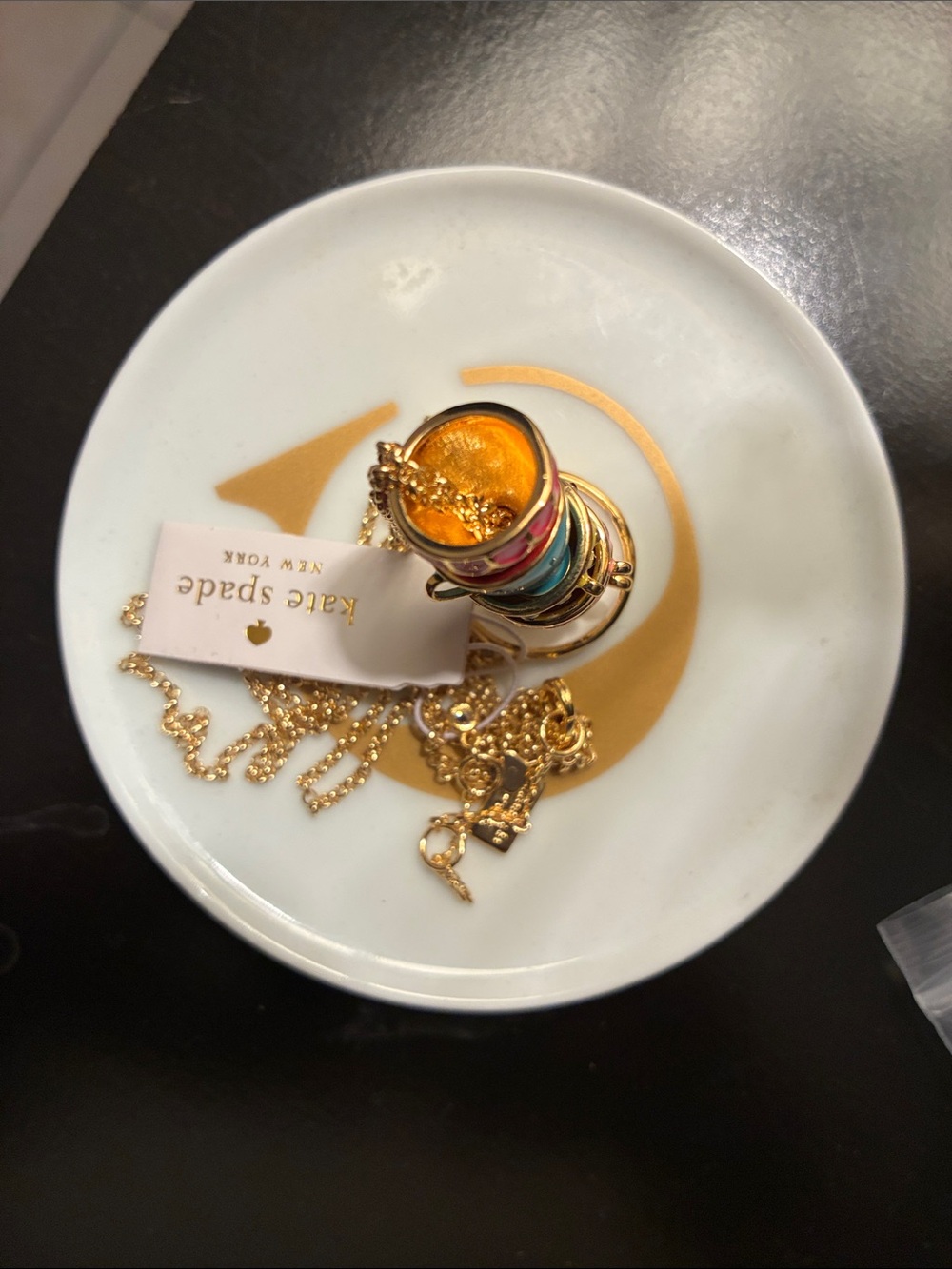 Kate Spade Tea Time Stacked Teacup Pendant Necklace - Picture 8 of 8